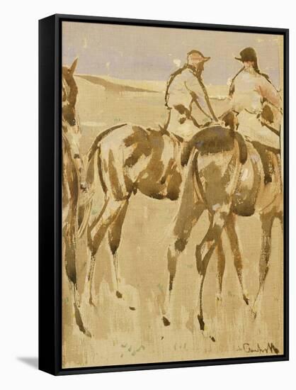 American Jockeys, or Racehorses-Joseph Crawhall-Framed Stretched Canvas