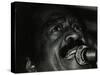 American Jump Blues Singer Jimmy Witherspoon Performing at the Bell, Codicote, Hertfordshire, 1981-Denis Williams-Stretched Canvas