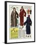 American Ladies Coat Fashion 1924-null-Framed Art Print