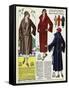 American Ladies Coat Fashion 1924-null-Framed Stretched Canvas