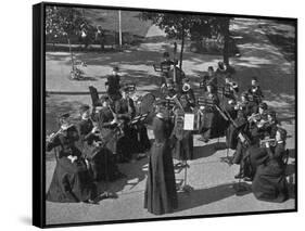 American Ladies' Military Band-null-Framed Stretched Canvas