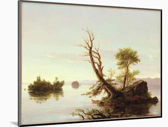 American Lake Scene, 1844-Thomas Cole-Mounted Giclee Print