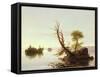 American Lake Scene, 1844-Thomas Cole-Framed Stretched Canvas