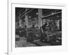 American Lathes Sent under the Lease Lend Act Being Used for Turning Out Gun Parts-null-Framed Photographic Print