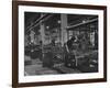 American Lathes Sent under the Lease Lend Act Being Used for Turning Out Gun Parts-null-Framed Photographic Print