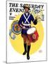 "American Legion Drummer," Saturday Evening Post Cover, October 7, 1933-Edgar Franklin Wittmack-Mounted Giclee Print