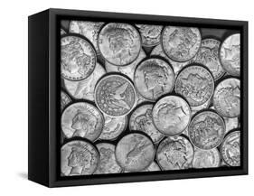 American "Liberty" Silver Dollars-Bettmann-Framed Stretched Canvas