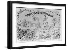 American Lithograph "Principles of the Prohibition Party"-null-Framed Giclee Print