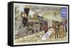 American Locomotive, 1860-null-Framed Stretched Canvas