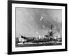 American LSM-R Launches Rockets at Okinawa-null-Framed Photographic Print