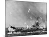 American LSM-R Launches Rockets at Okinawa-null-Mounted Photographic Print