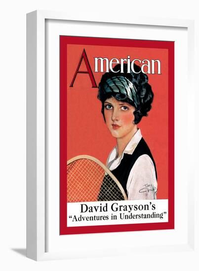 American Magazine: Tennis-null-Framed Art Print