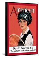 American Magazine: Tennis-null-Framed Stretched Canvas