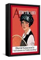 American Magazine: Tennis-null-Framed Stretched Canvas