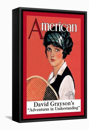 American Magazine: Tennis-null-Framed Stretched Canvas