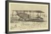 American Mail Airplane-null-Framed Stretched Canvas