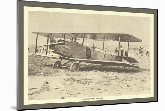 American Mail Airplane-null-Mounted Art Print