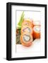 American Maki Sushi - Philadelphia Roll Made of Cream Cheese  Inside. Fresh Raw Salmon Outside-svry-Framed Photographic Print