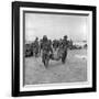 American Marines Carrying a Wounded Child to an Aid Station after the Invasion of Saipan-Peter Stackpole-Framed Photographic Print