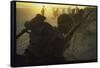 American Marines of 7th Regiment Landing on Beach at Cape Batangan During the Vietnam War-Paul Schutzer-Framed Stretched Canvas