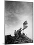 American Marines Replacing Small American Flag with Larger One Atop Mt. Suribachi-Louis R^ Lowery-Mounted Photographic Print