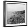 American Marines Searching Craggy Cliffs for Japanese Snipers and Island Civilians-Peter Stackpole-Framed Photographic Print