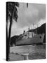 American Matson Line Cruiser "Mariposa" Arriving in Pago Pago-Carl Mydans-Stretched Canvas
