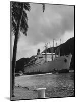 American Matson Line Cruiser "Mariposa" Arriving in Pago Pago-Carl Mydans-Mounted Photographic Print