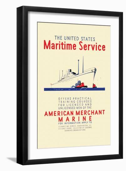 American Mechant Marine, c.1937-Richard Halls-Framed Art Print