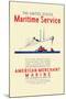 American Mechant Marine, c.1937-Richard Halls-Mounted Art Print