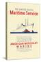American Mechant Marine, c.1937-Richard Halls-Stretched Canvas