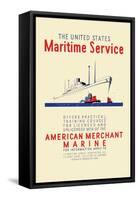 American Mechant Marine, c.1937-Richard Halls-Framed Stretched Canvas