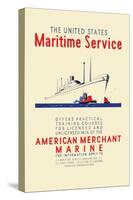 American Mechant Marine, c.1937-Richard Halls-Stretched Canvas