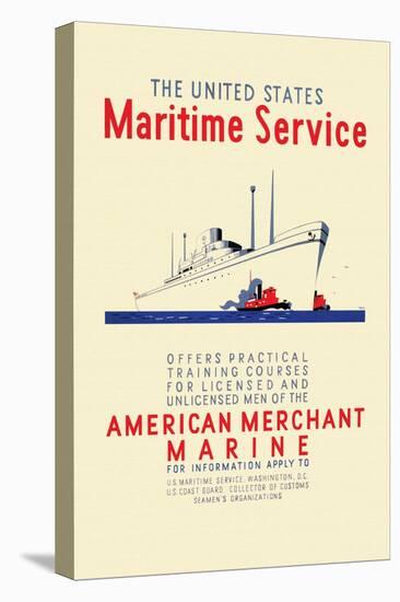 American Mechant Marine, c.1937-Richard Halls-Stretched Canvas