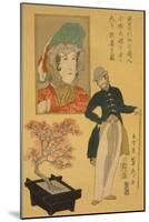 American Merchant Delighted with Miniature Cherry Tree-Sadahide Utagawa-Mounted Art Print