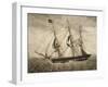 American Merchant Ship, by Giuseppe Fedi Aliprandi, 19th Century-null-Framed Giclee Print