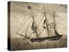 American Merchant Ship, by Giuseppe Fedi Aliprandi, 19th Century-null-Stretched Canvas