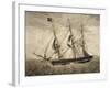 American Merchant Ship, by Giuseppe Fedi Aliprandi, 19th Century-null-Framed Giclee Print