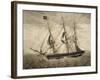 American Merchant Ship, by Giuseppe Fedi Aliprandi, 19th Century-null-Framed Giclee Print