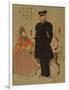 American Merchant Strolling in Yokohama, 1861-Utagawa Sadahide-Framed Giclee Print