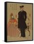 American Merchant Strolling in Yokohama, 1861-Utagawa Sadahide-Framed Stretched Canvas