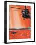 American Mine-Sweeping Helicopter-Wilf Hardy-Framed Giclee Print