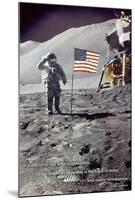 American Moon Landing-null-Mounted Poster