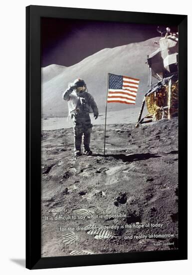 American Moon Landing-null-Framed Poster