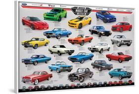 American Muscle Car Evolution-null-Framed Poster