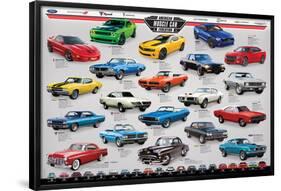 American Muscle Car Evolution-null-Framed Poster