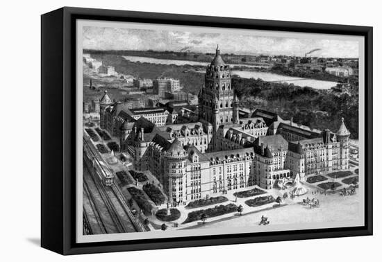 American Museum of Natural History, 1911-Moses King-Framed Stretched Canvas