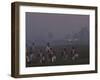 American Musket-Fire Halting a British Sortie, a Reenactment at Yorktown Battlefield, Virginia-null-Framed Photographic Print