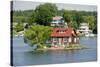 American Narrows' Waterway, St. Lawrence Seaway, Thousand Islands, New York, USA-Cindy Miller Hopkins-Stretched Canvas