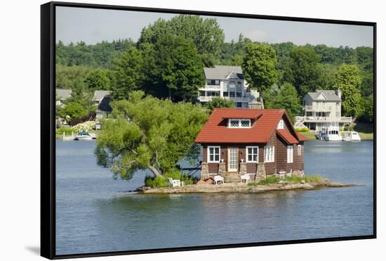 American Narrows' Waterway, St. Lawrence Seaway, Thousand Islands, New York, USA-Cindy Miller Hopkins-Framed Stretched Canvas
